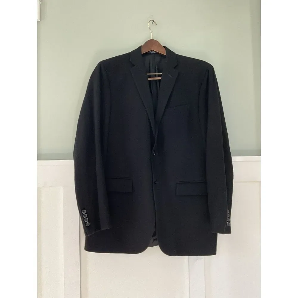 Ralph Lauren Polo Suit Coat Blazer  Wool Cashmere Made In Italy 2 button 42 Long - Picture 2 of 13